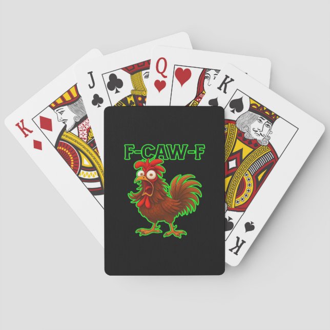 Baralho F-Caw-F Chicken Classic Retro Graphic (Verso)