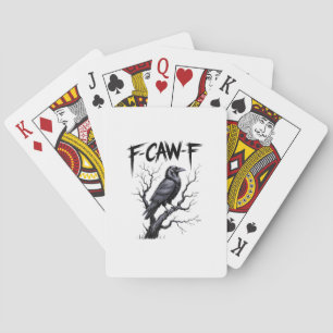 Baralho F-Caw-F Corvo Engraçado Corvo Temporada Assustador