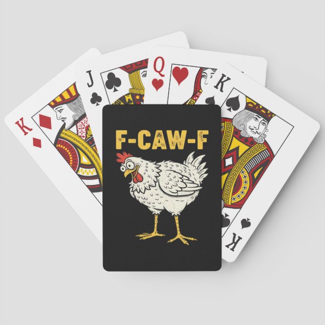 Baralho F-Caw-F Frango Clássico Retro Legal (Verso)