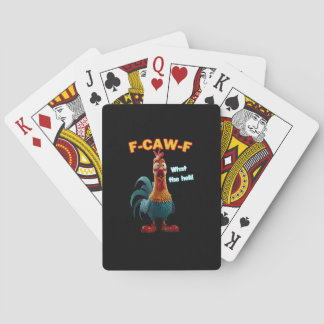 Baralho F-Caw-F O Frango Engraçado Humor F-Caw-F Galo