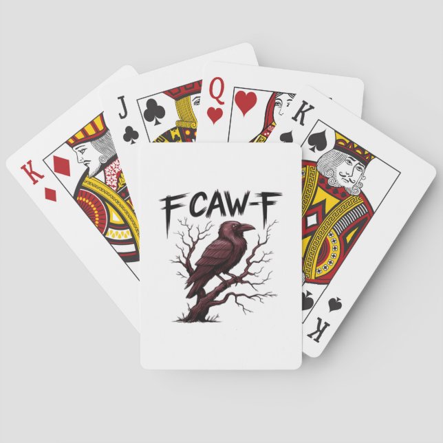 Baralho F-Caw-F Raven Clássico (Verso)