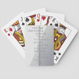 Baralho Faça seu nome ou mensagem com palavras cruzadas?