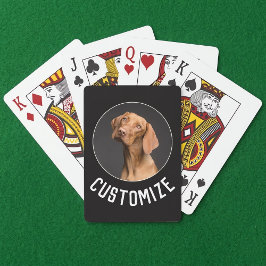 Baralho Faça sua própria foto personalizada / imagem e tex