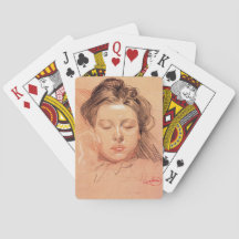 Face de uma Garota Dormindo (por Frantisek Kupka)