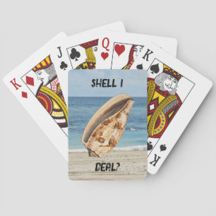 Baralho Fair Beach e Shell Poker ou Game Night Cards