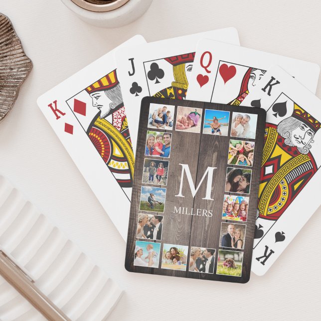 Baralho Família Farmhouse Rustic Farmhouse de Colagem de F (Criador carregado)