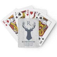 Família Russa Monograma Madeira Estimulada Deer An