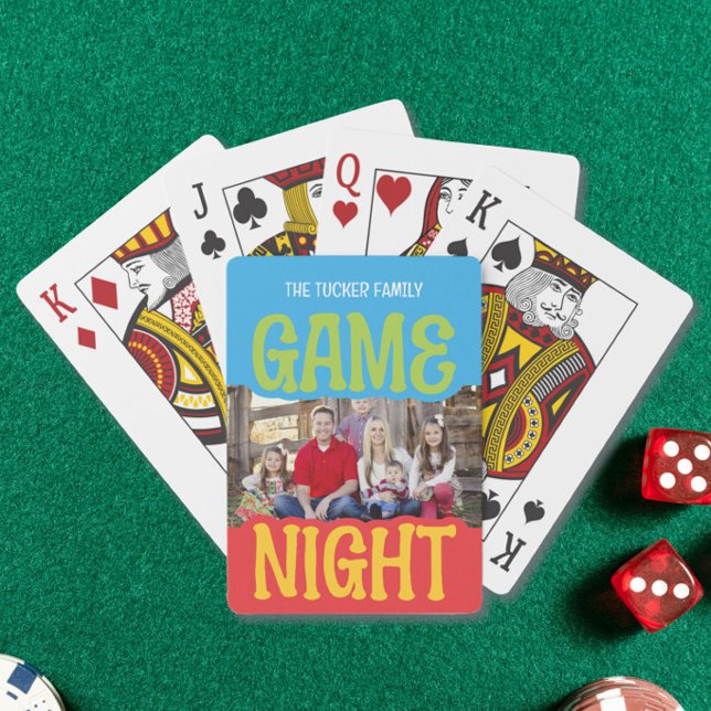 Baralho Family Game Night Photo Cute & Colorful (Criador carregado)