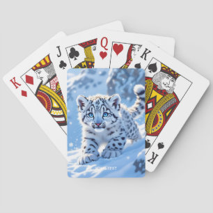Baralho Fantasia Bebe Leopardo de Neve Fofo