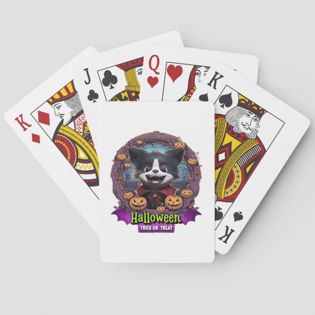 Baralho Fantasia de Halloween para Cachorro (Verso)