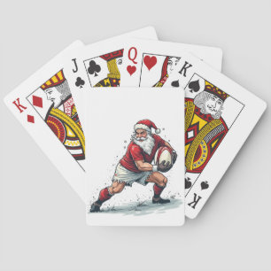 Baralho Fantasia de Natal Jogando Papai Noel