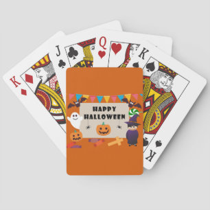 Baralho Fantasias Coloridas para Crianças Festa de Hallowe