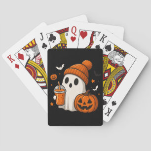 Baralho Fantasma Bonita do Halloween com Abóbora e Beba
