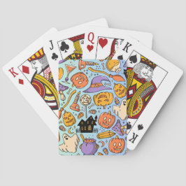 Baralho Fantasmas, Abóboras, Gatos & Design Assustador Sem