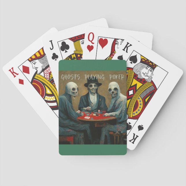 Baralho Fantasmas Reproduzindo Cartões Poker (Verso)