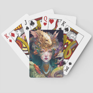 Baralho Fantasy Art Dragon Deusa Rainha