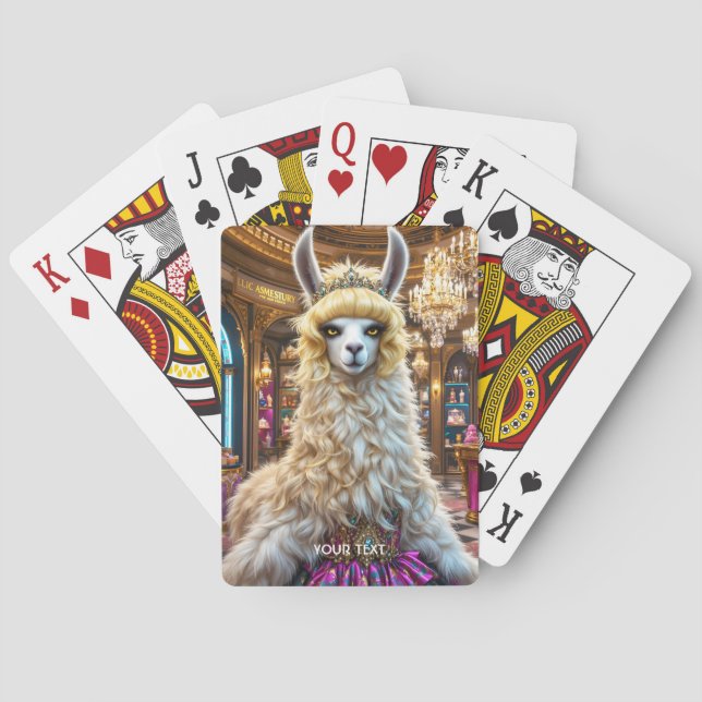 Baralho Fantasy Cute Drama Llama Queen (Verso)