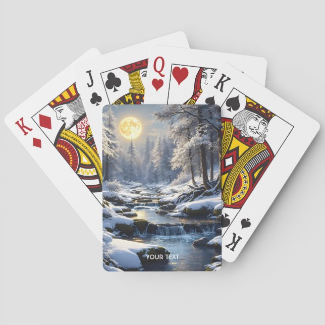 Baralho Fantasy Cute Moon Winter Forest (Verso)