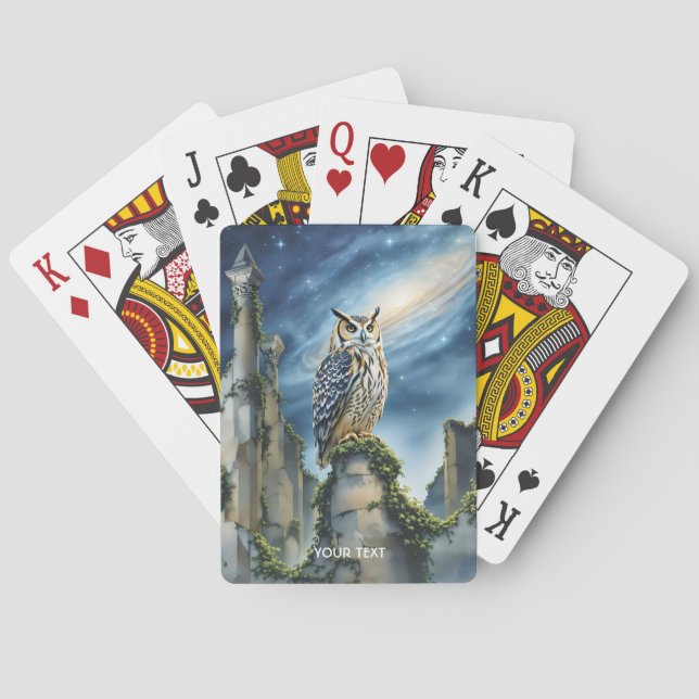 Baralho Fantasy Cute Owl Old Ruins (Verso)