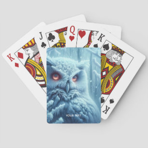 Baralho Fantasy Cute Owl Snow Winter