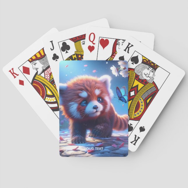 Baralho Fantasy Cute Panda Red Butterfly (Verso)