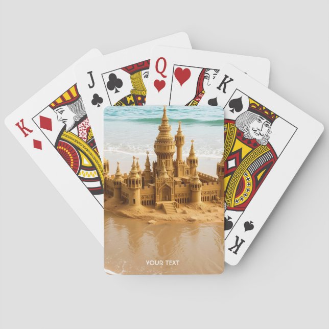 Baralho Fantasy Cute Sand Castle Beach (Verso)