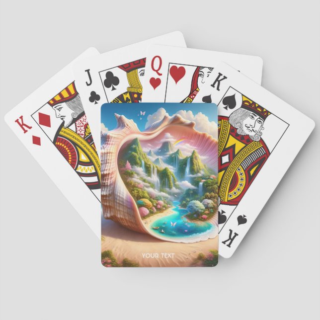 Baralho Fantasy Cute Seashell - Paisagem oculta (Verso)
