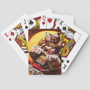 Baralho Fantasy Cute Two Sumo Fighters
