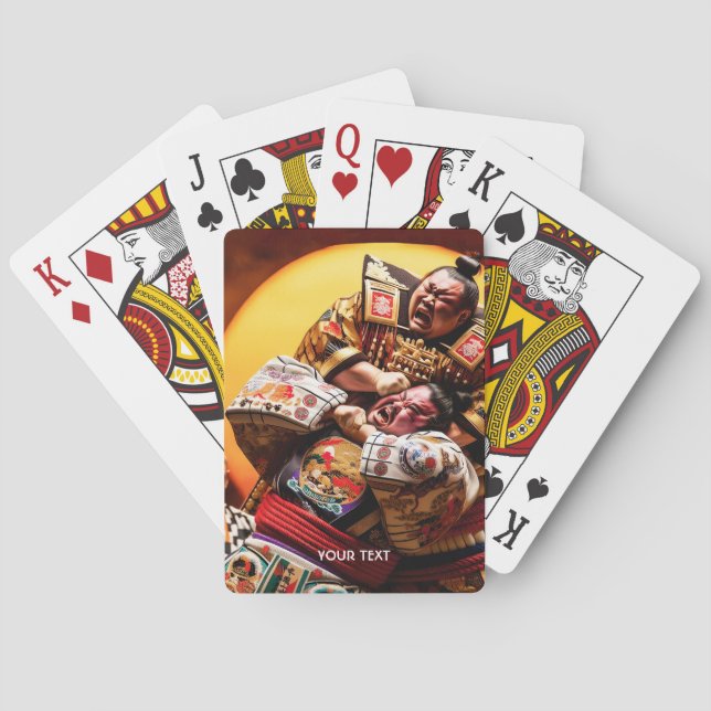 Baralho Fantasy Cute Two Sumo Fighters (Verso)