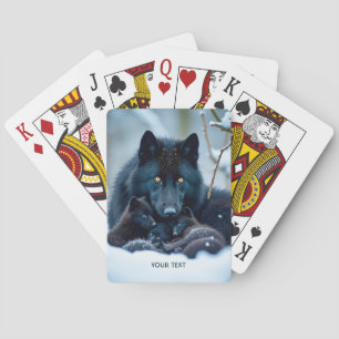 Baralho Fantasy Cute Wolf Two Pups