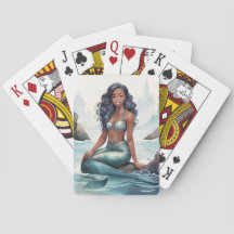 Fantasy Sereia Jogando Cartões