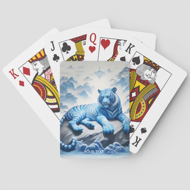 Baralho Fantasy Tigre Azul Chinês (Verso)