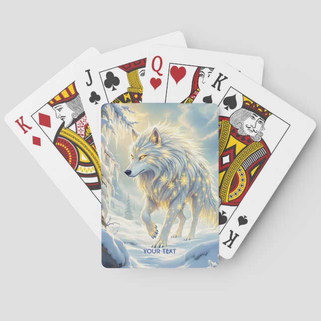 Baralho Fantasy White Wolf Winter (Verso)