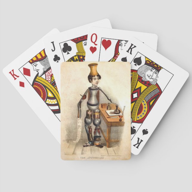 Baralho Farmacêutico: Cartões de jogo da imagem do (Verso)