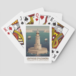 Baralho Farol de Alexandria 7 Maravilhas do Mundo