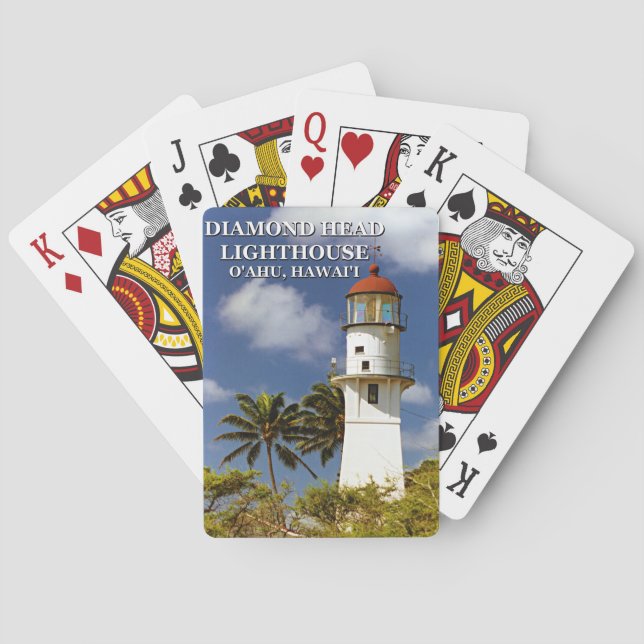 Baralho Farol Diamond Head, O'ahu, Hawai'i (Verso)