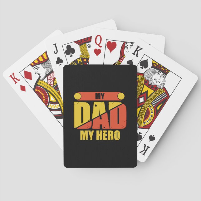 Baralho Father Gift | My Dad My Hero (Verso)