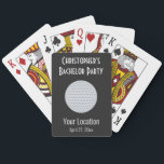 Baralho Favor de Casamento do Partido Golf Ball Bachelor<br><div class="desc">Estes cartões de jogo de golfe são o favor ou presente perfeito para a sua despedida de solteiro. Personalize com o nome do noivo,  o local da festa ou outra mensagem personalizada e a data do solteiro. Excelente para qualquer noivo que seja um golfista!</div>