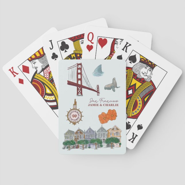 Baralho Favor do Casamento de São Francisco (Verso)