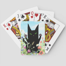 Baralho Febre da Primavera do Gato Preto: Gatinho e Flores