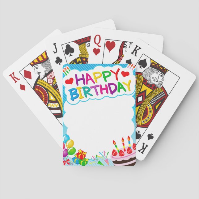 Baralho Feliz aniversário (Verso)