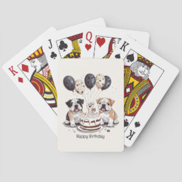 Baralho Feliz Aniversário Cogões Ingleses
