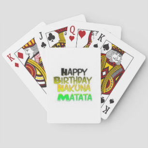 Baralho Feliz Aniversário Gelado Hakuna Matata eco Inspira