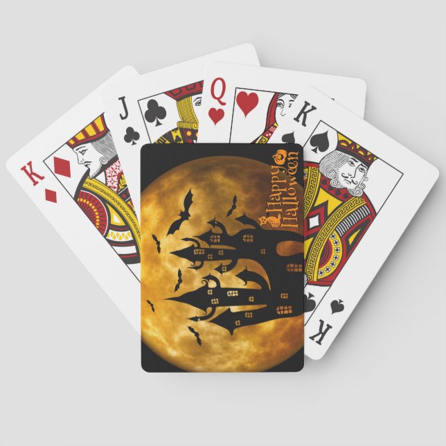 Baralho Feliz Dia das Bruxas (Lua Cheia) (Verso)