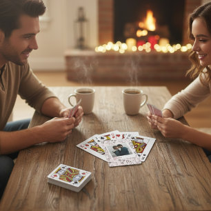 Baralho Feliz Dia dos Namorados Foto Romântica Na moda