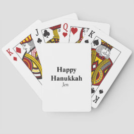 Baralho Feliz Hanukkah, seu nome de imagem de texto editáv