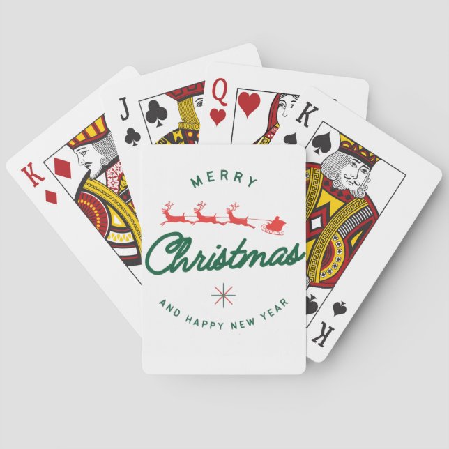 Baralho Feliz Natal e Ano Novo  (Verso)
