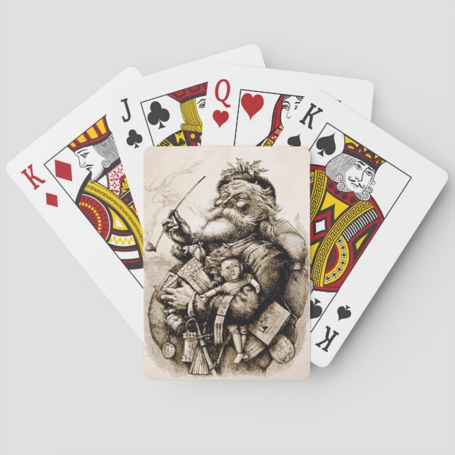 Baralho Feliz Velho Papai Noel (Verso)