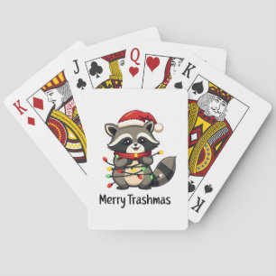 Baralho Feriado de Natal da feliz Trashmas Funny Raccoon