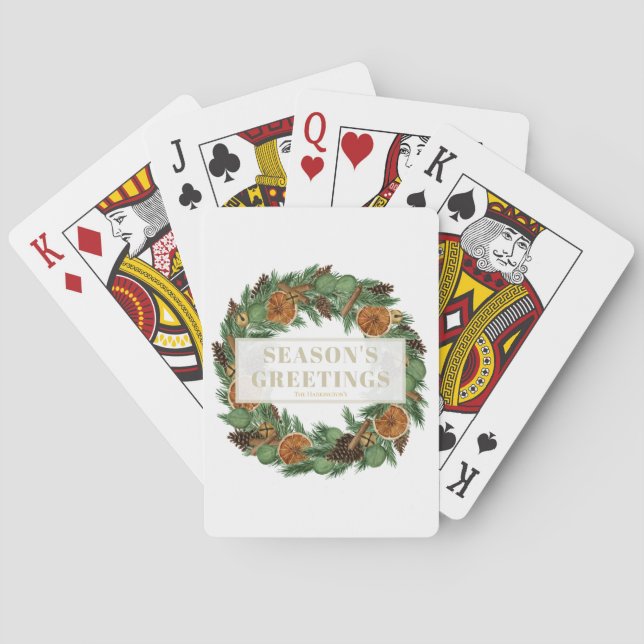 Baralho Feriado Russo Laranja Seco Pinhado (Verso)